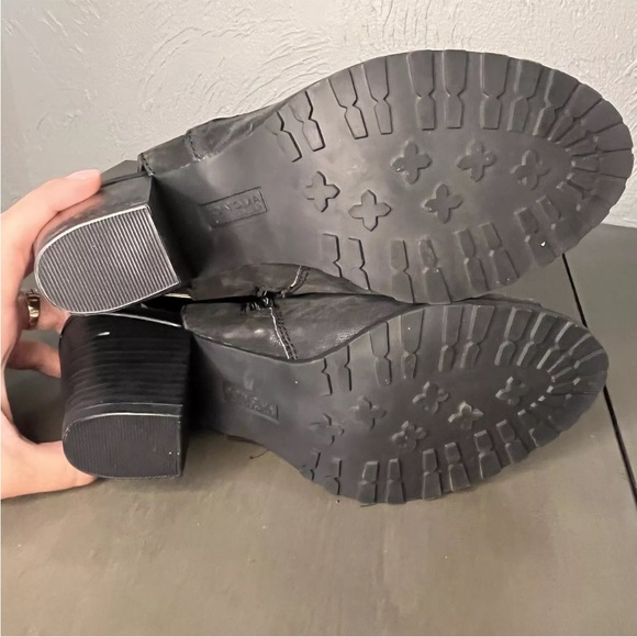 Sonoma stacked heel open toe lug sole booties women’s size 9.5 new with flaw - Picture 8 of 8